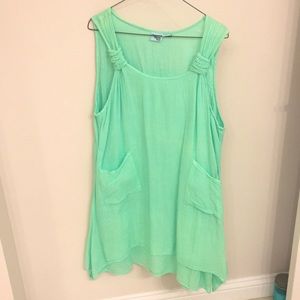 Swimsuit cover-up, gauzy, 2 pockets